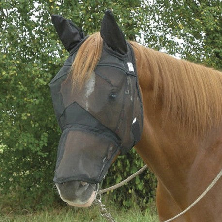 🖤 NEW: Fine Mesh Fly Mask with Ears & Zip-Off Nose! 🐴
