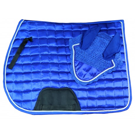 🎉 OFFER🎉 Shiny Satin Saddle pad & Fly Veil Set £15.00