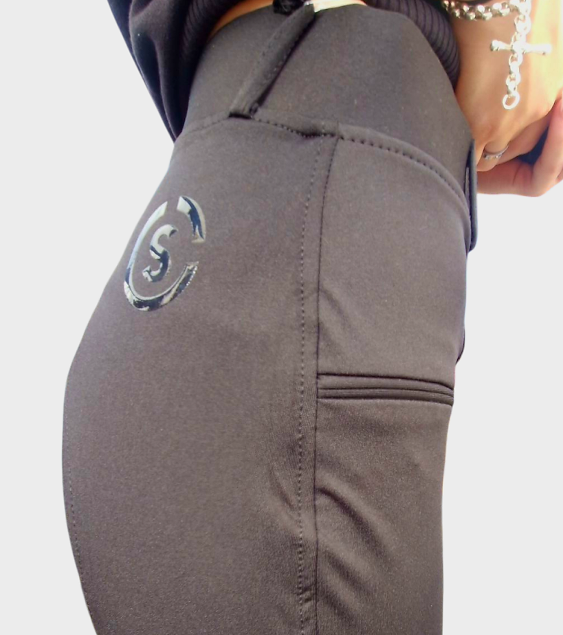 Sheldon Signature Silicon Riding Tights (All Black)