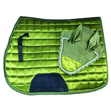 🎉 OFFER🎉 Shiny Satin Saddle pad & Fly Veil Set £15.00