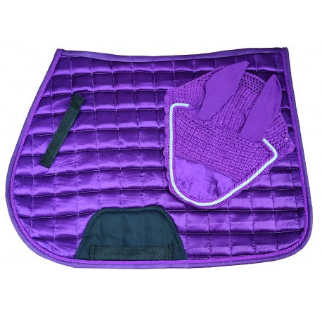 🎉 OFFER🎉 Shiny Satin Saddle pad & Fly Veil Set £15.00