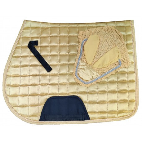 🎉 OFFER🎉 Shiny Satin Saddle pad & Fly Veil Set £15.00
